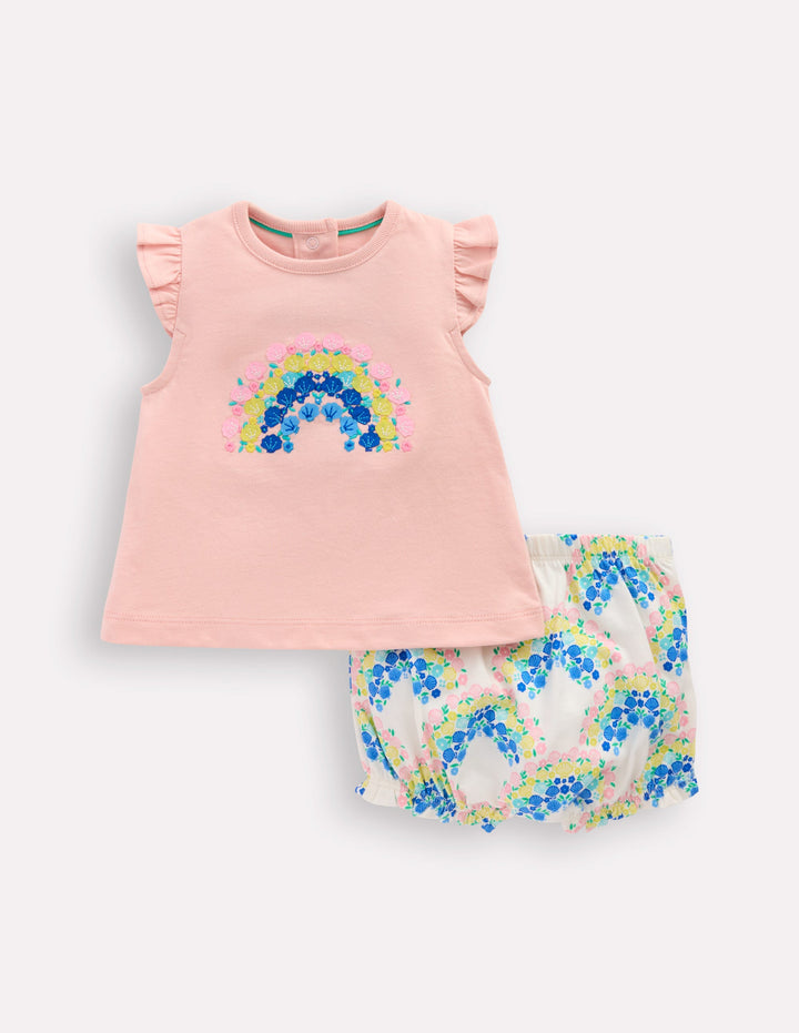 Ruffle Jersey Playset-Coconut Milk Rainbow Shells