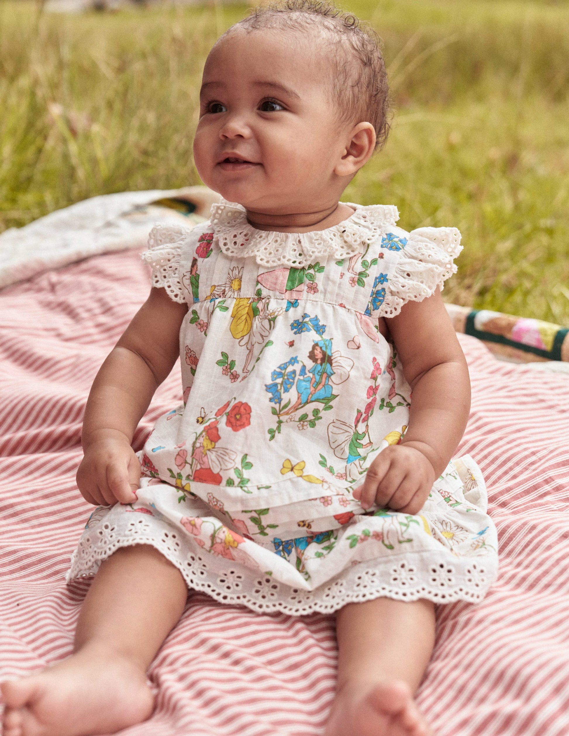 Broderie Ruffle Dress-Coconut Milk Fairies-1