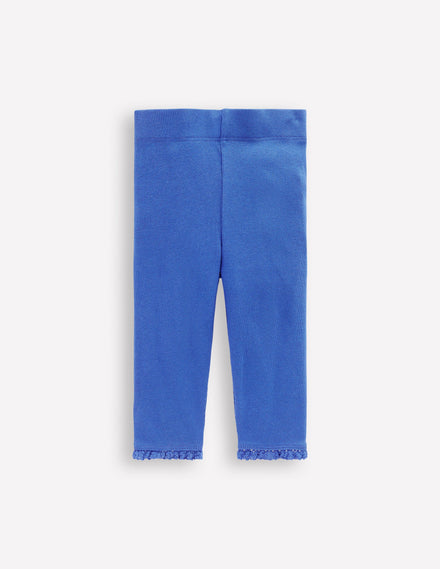 Ribbed Leggings-Bluejay