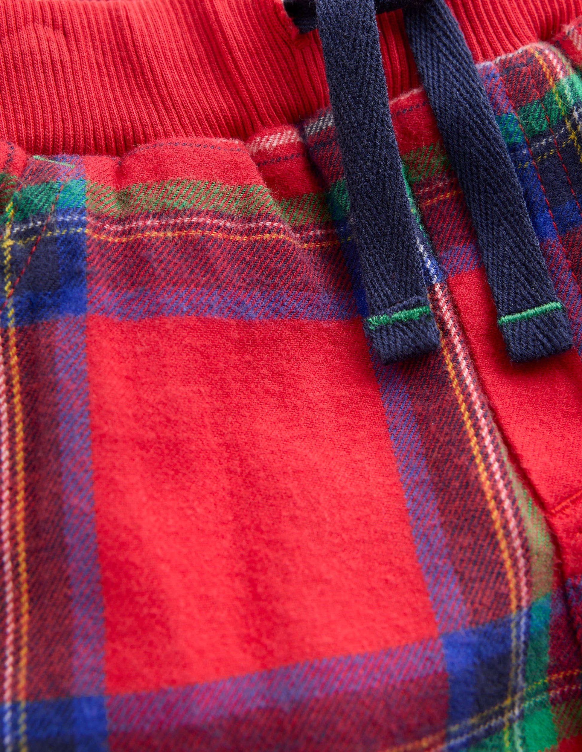 Cosy Lined Trousers-Red Check-4