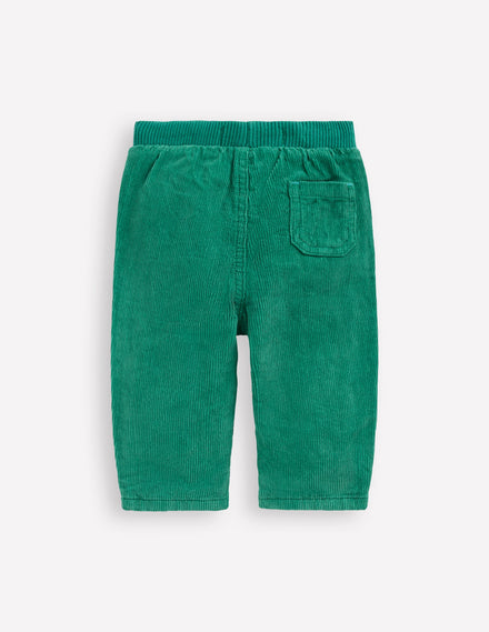Cosy Lined Trousers-Jewel Green