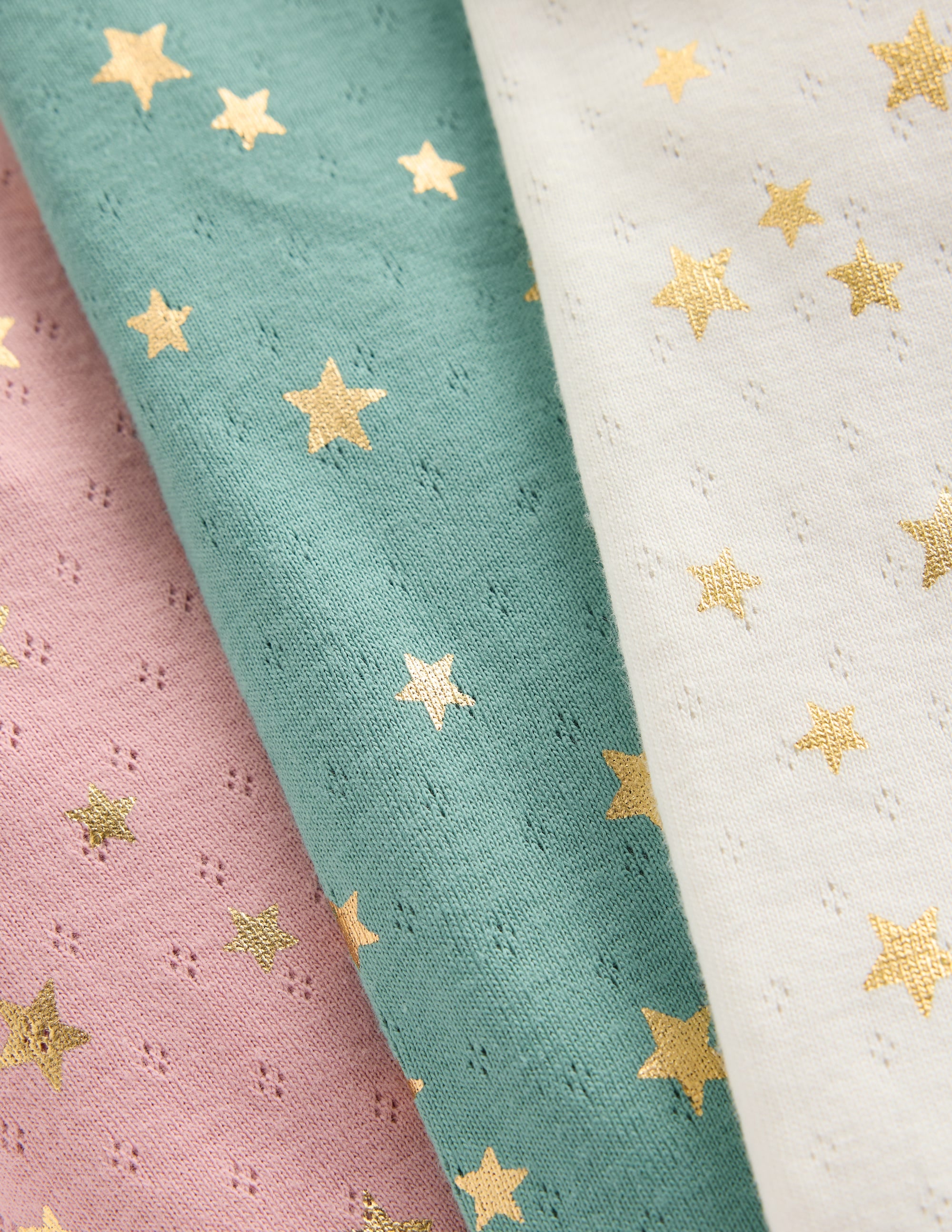 3-pack Pointelle Leggings-Multi Foil Stars - Image 2