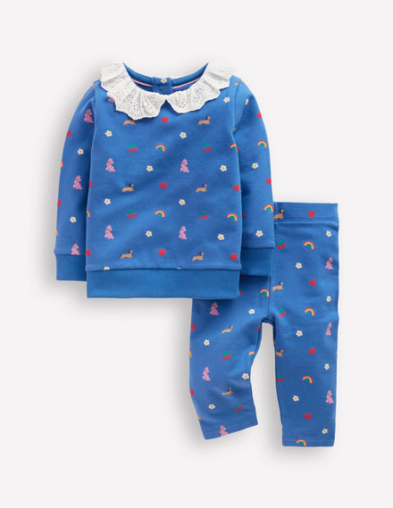 Sweatshirt Play Set-Blue Paris Print