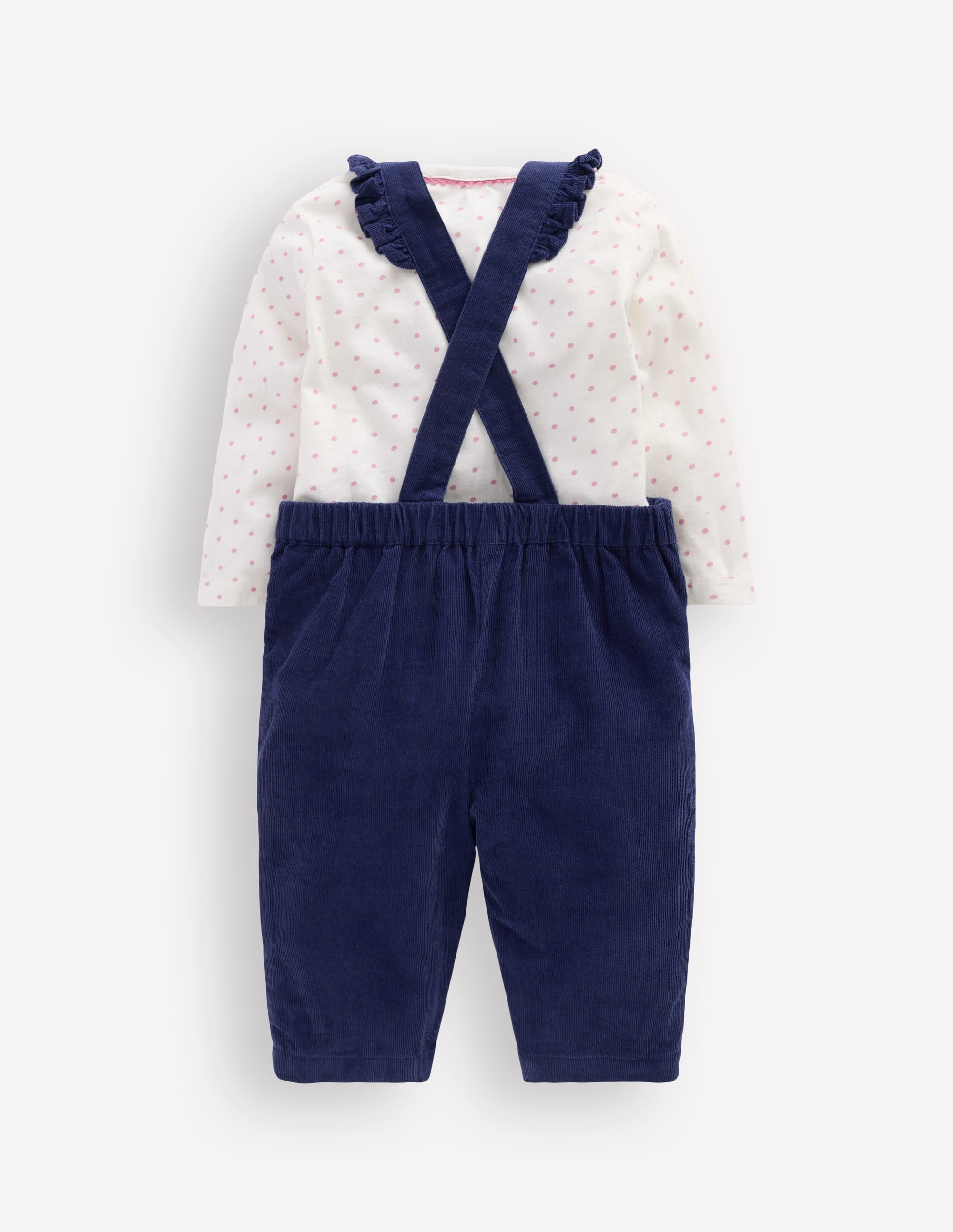Woven Dungaree Set-Navy Cat - Image 2