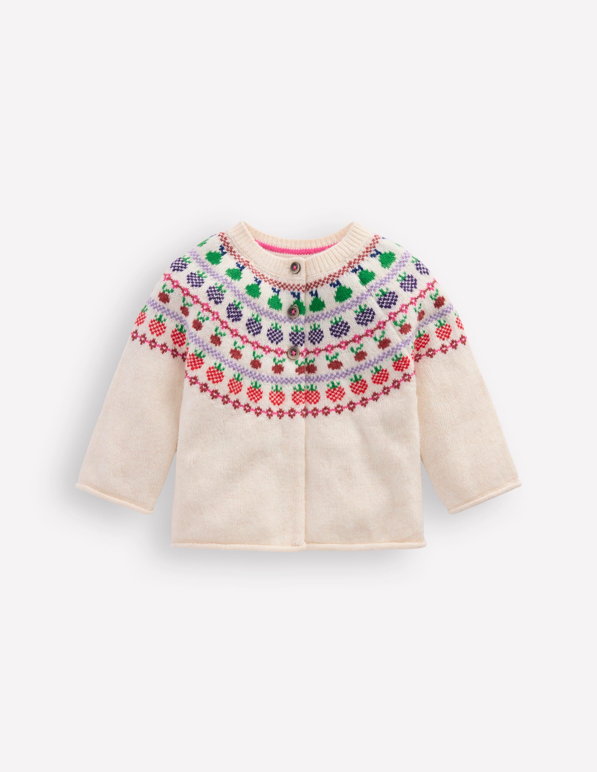 Fair Isle Cardigan-Multi Fruit - Image 1