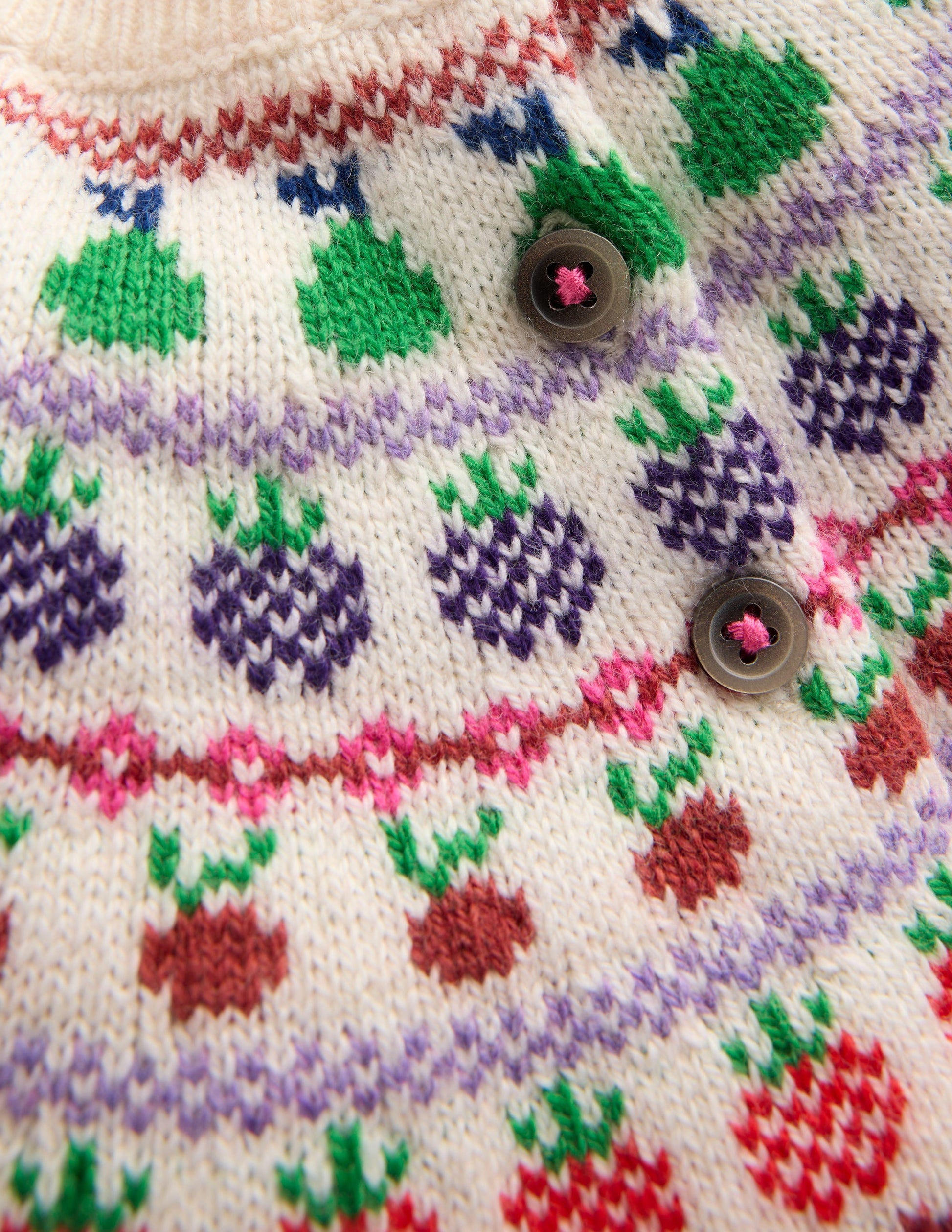 Fair Isle Cardigan-Multi Fruit-4
