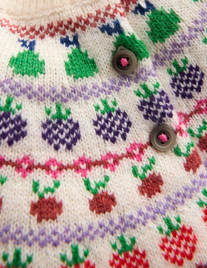 Fair Isle Cardigan-Multi Fruit-4