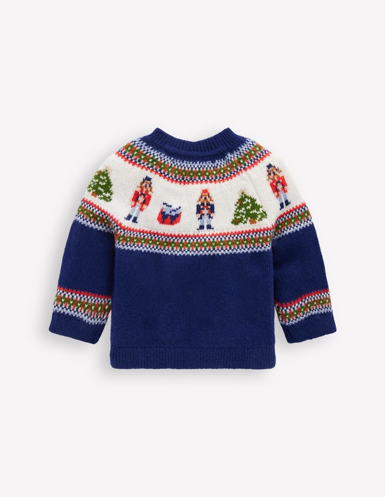 Fair isle Jumper-College Navy Nutcracker