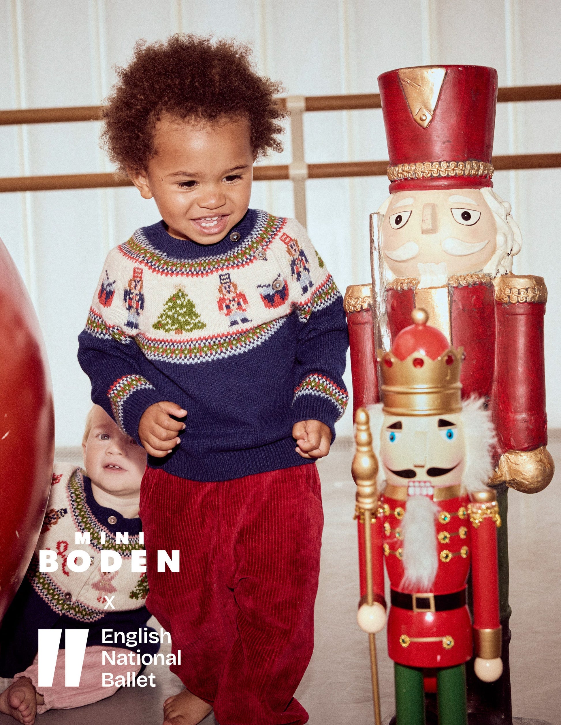 Fair isle Jumper-College Navy Nutcracker-1