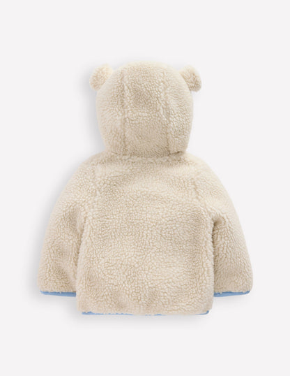Girls Borg Fleece-Oatmeal Bears-2