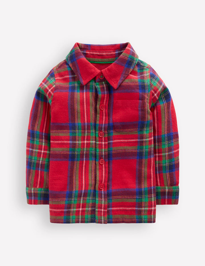 Boys Shirt-Red Check