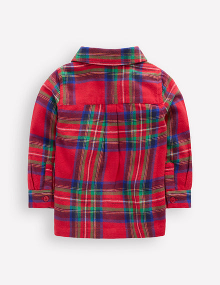 Boys Shirt-Red Check