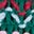 Smocked Party Dress-Alpine Green Festive
