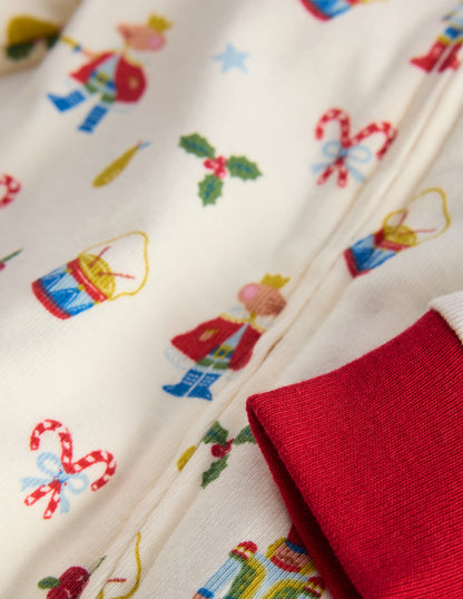 Single All-in-One Romper-Ivory Festive-3
