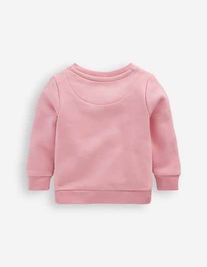 Girls Novelty Sweatshirt-Vintage Pink Dino-2