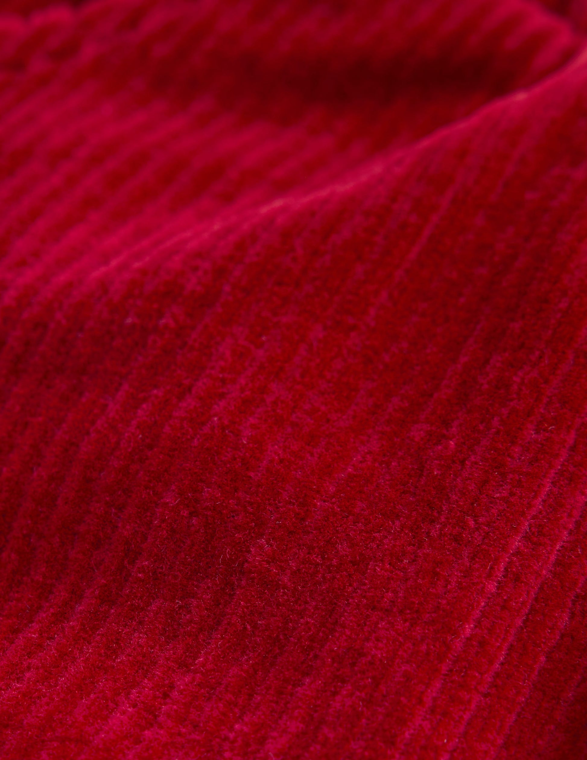 Jersey Cord Trousers-Carmine Red-3