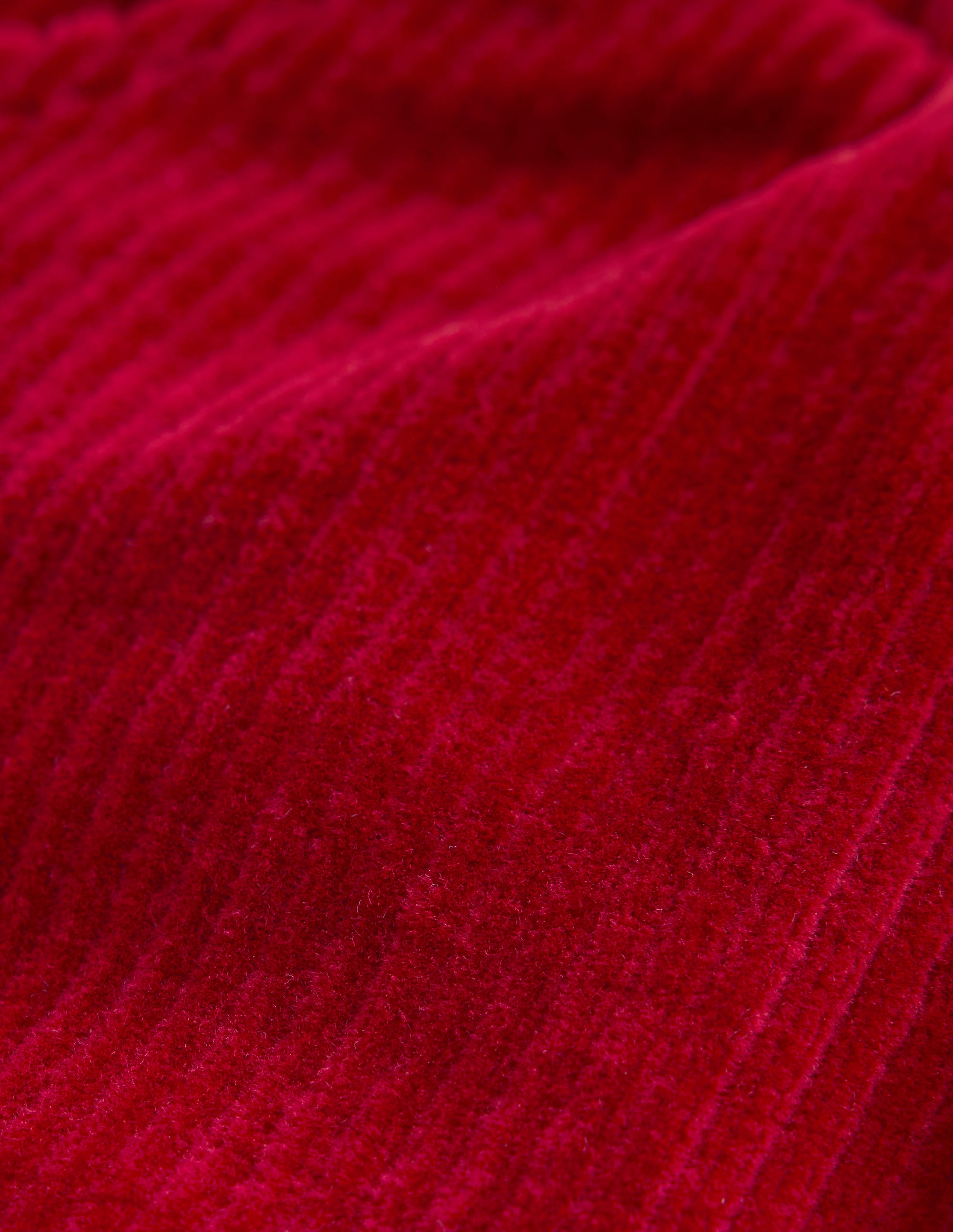 Jersey Cord Trousers-Carmine Red - Image 3