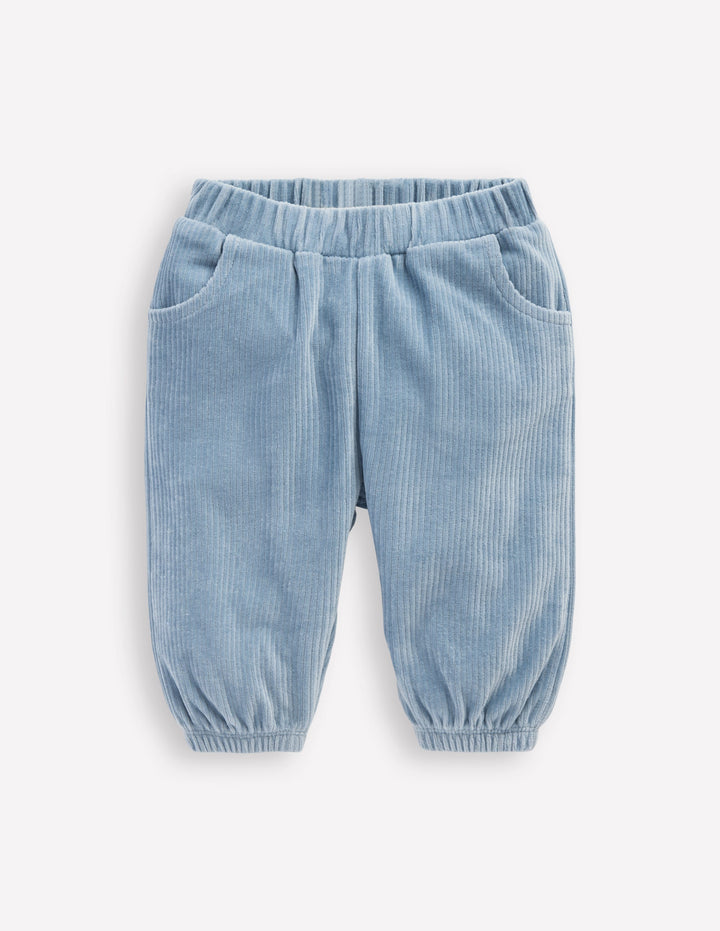 Jersey Cord Trousers-French Blue