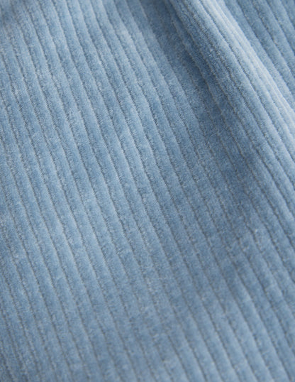 Jersey Cord Trousers-French Blue-3