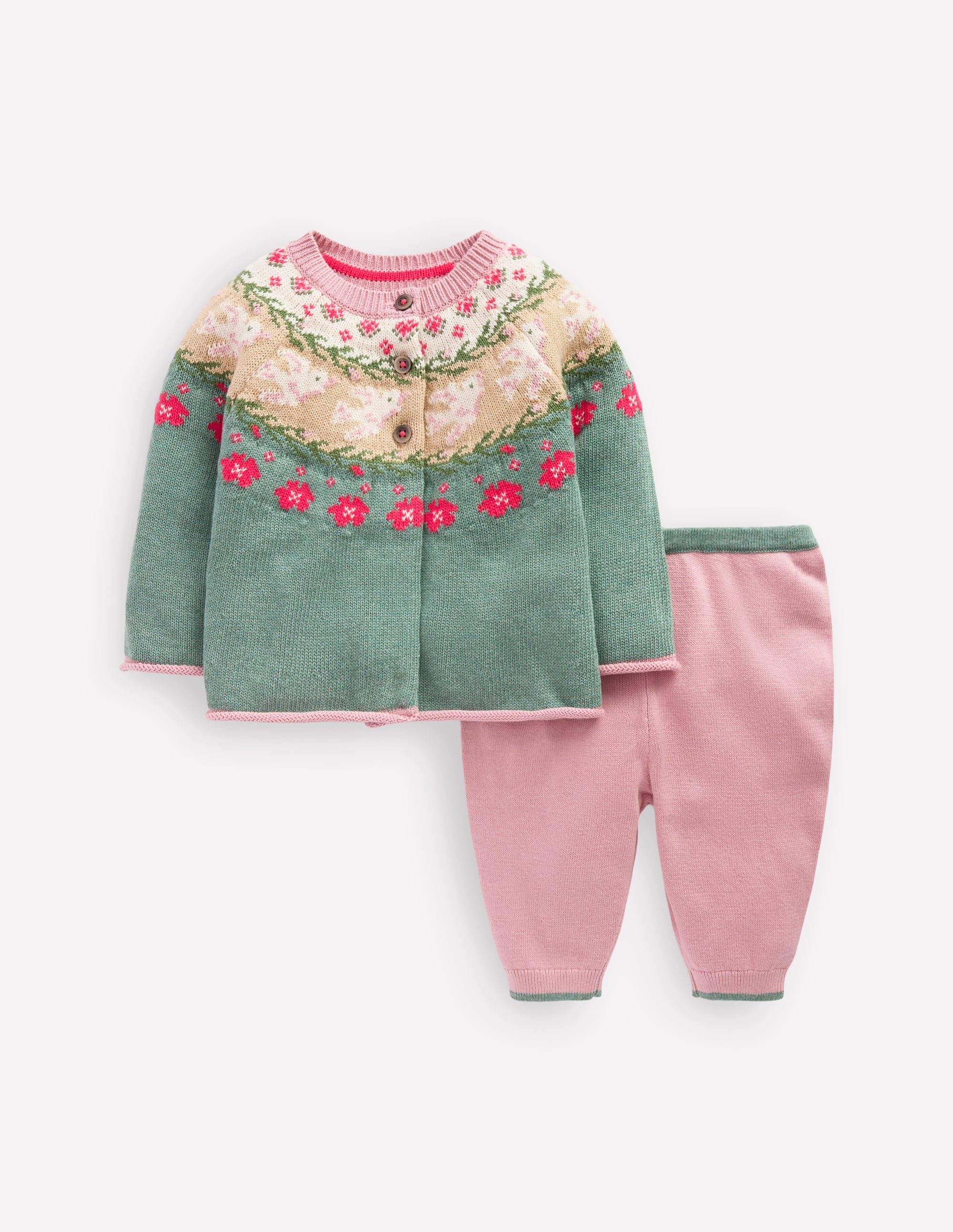 Knitted Play Set-Csarite Green Dove - Image 1
