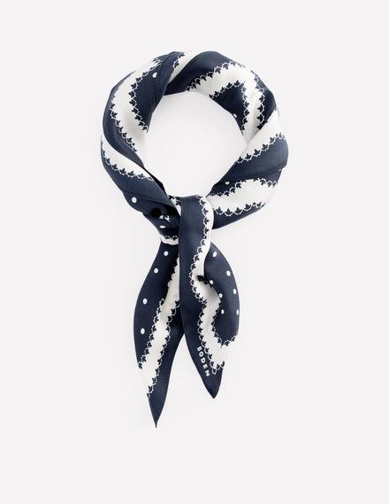 Silk Square Scarf-Painted Dot
