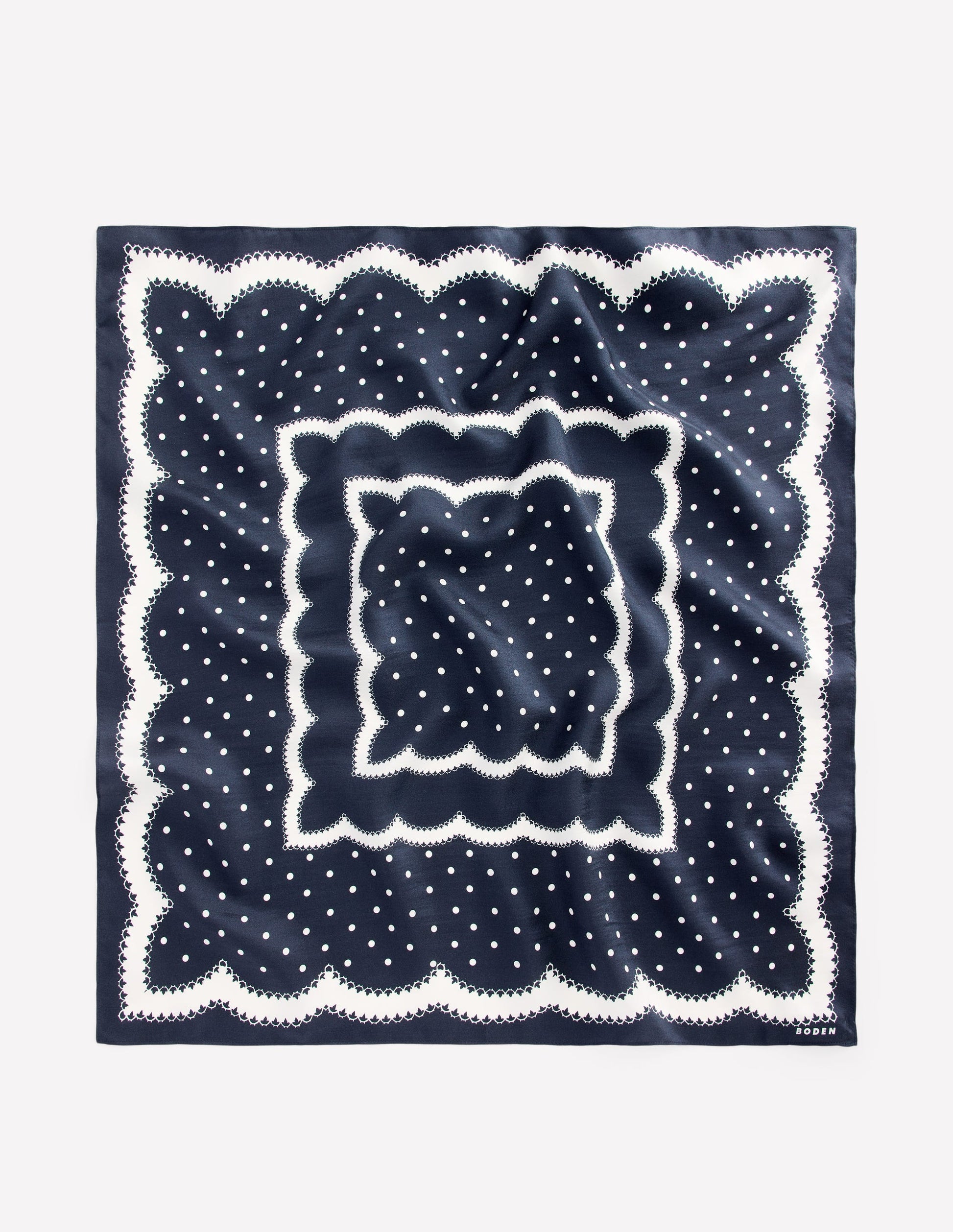 Silk Square Scarf-Painted Dot-3