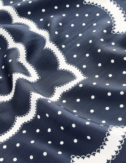 Silk Square Scarf-Painted Dot-4