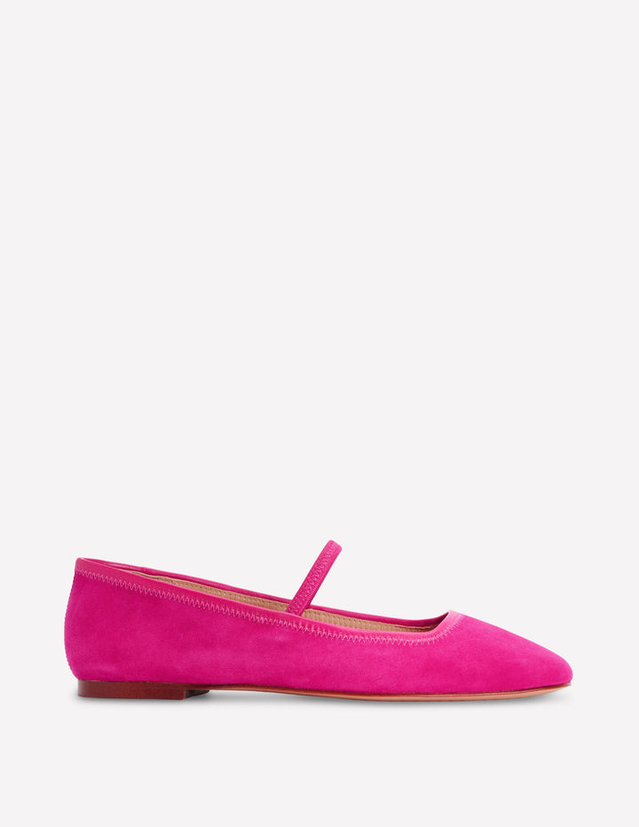 Thea Mary Jane Ballet Flats-Pink Peony