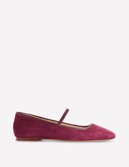 Thea Mary Jane Ballet Flats-Oxblood