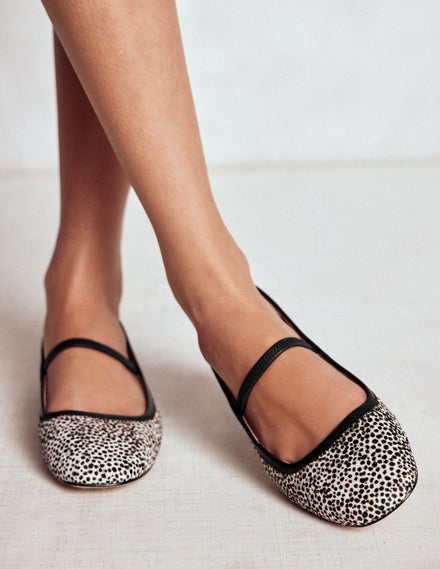 Thea Mary Jane Ballet Flats-Dalmation Pony