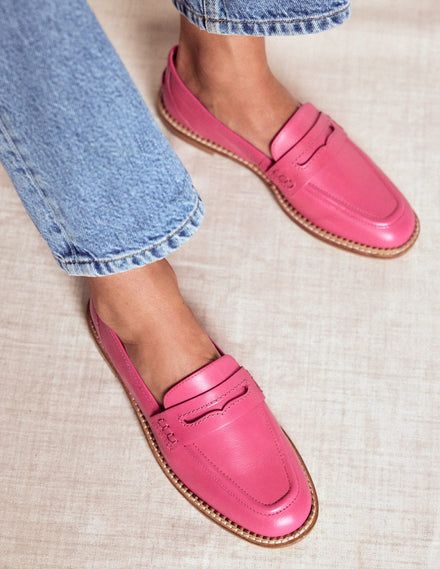Nya Penny Loafers-Pink