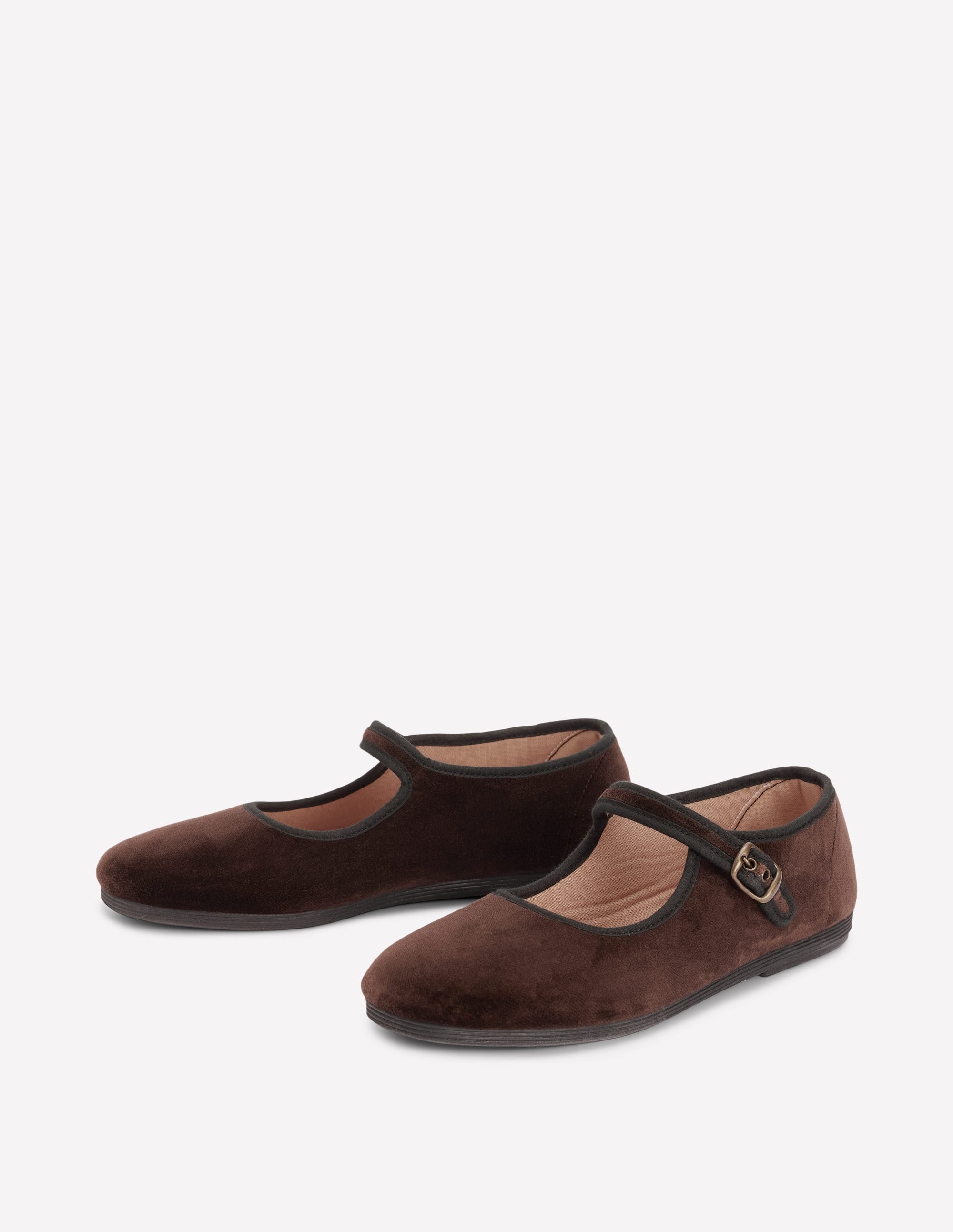 Flexi Mary Jane-Chocolate Velvet - Image 4