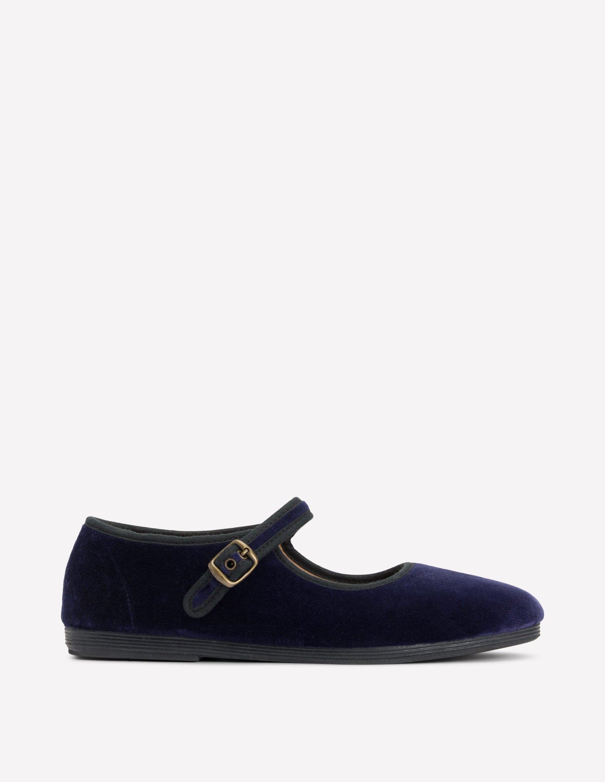 Flexi Mary Jane-Navy Velvet-1