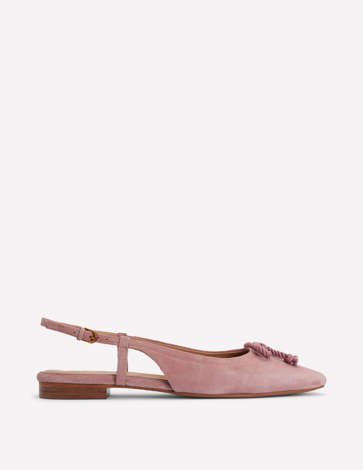 Easy Slingback Flats-Blush