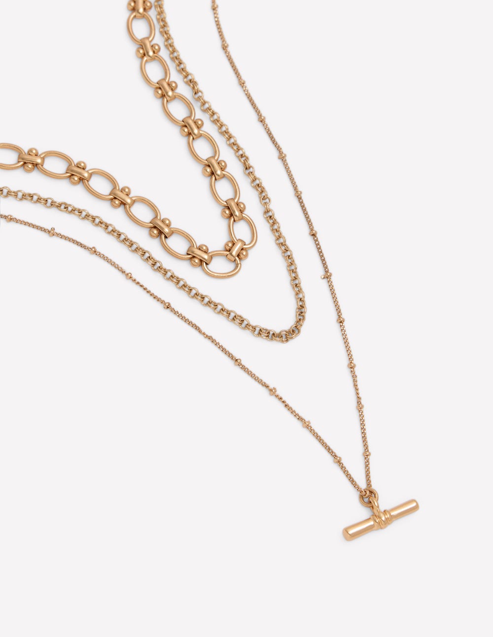 Layering Necklace-Gold Colour-3