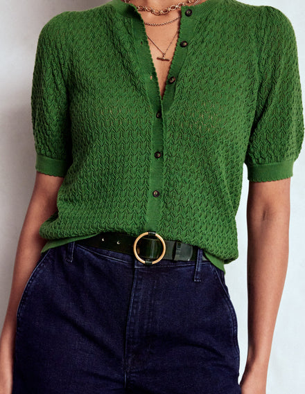 Heritage Classic Belt-Patent Dark Green