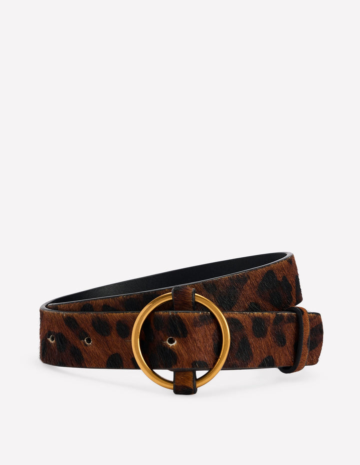 Heritage Classic Belt-Leopard Pony