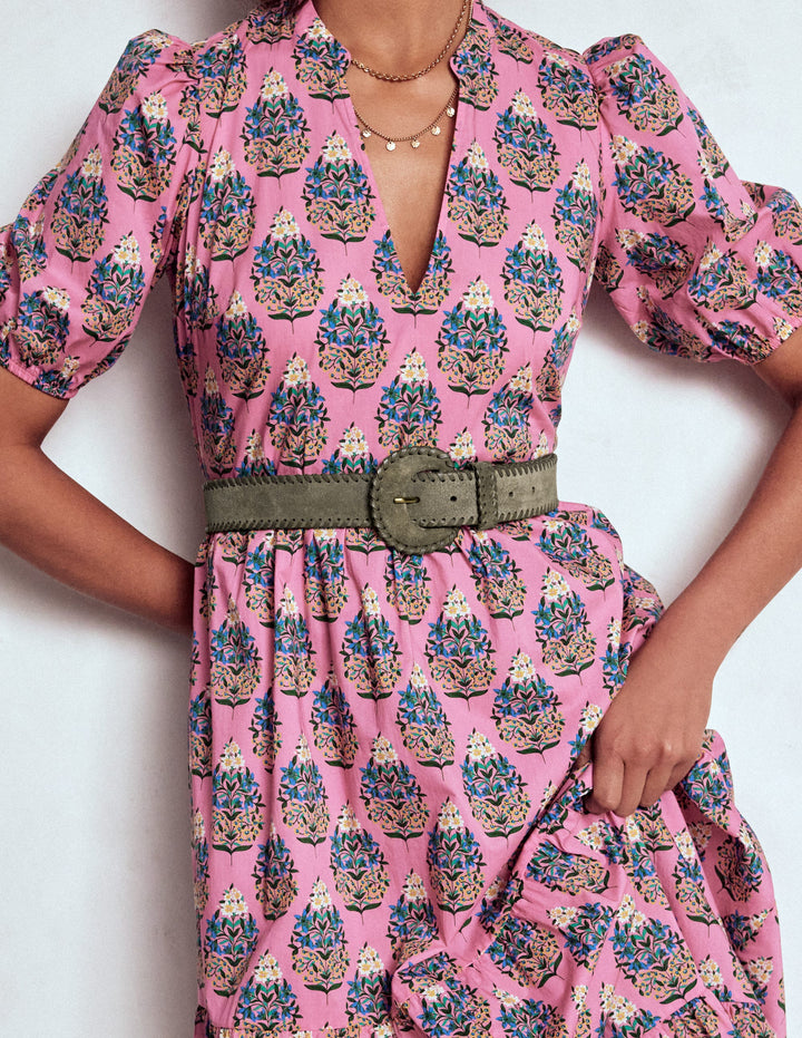 Covered Whipstitch Belt-Deep Olive