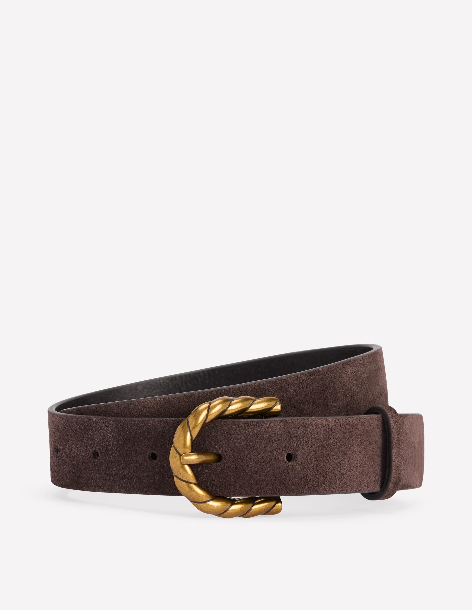 Twist Buckle Belt-Brown - Image 1