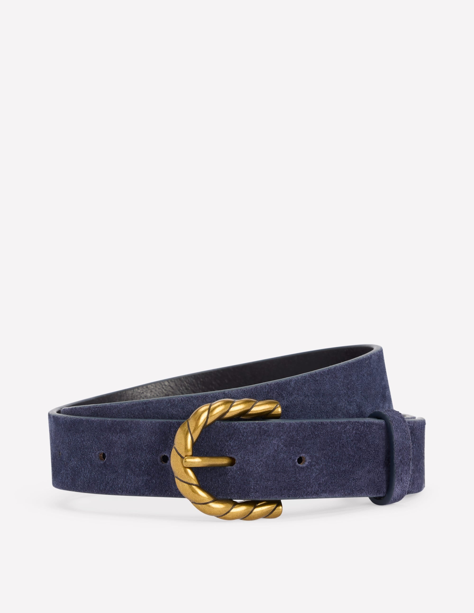Twist Buckle Belt-Navy - Image 1