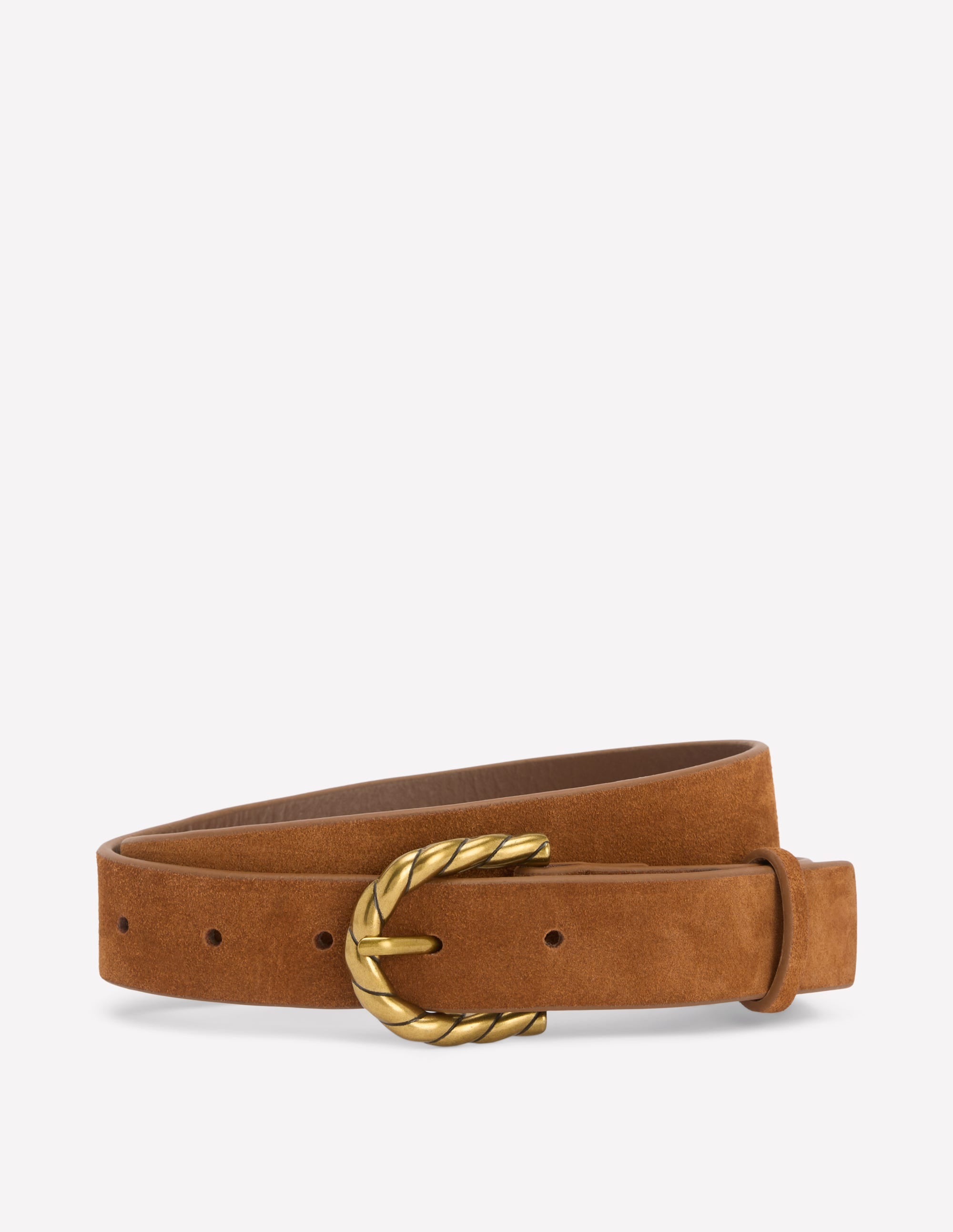 Twist Buckle Belt-Tan - Image 1