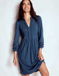 Naomi Relaxed Jersey Dress-Midnight Ocean