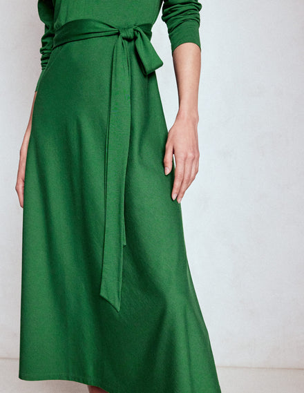 Imogen Collared Jersey Dress-Eden