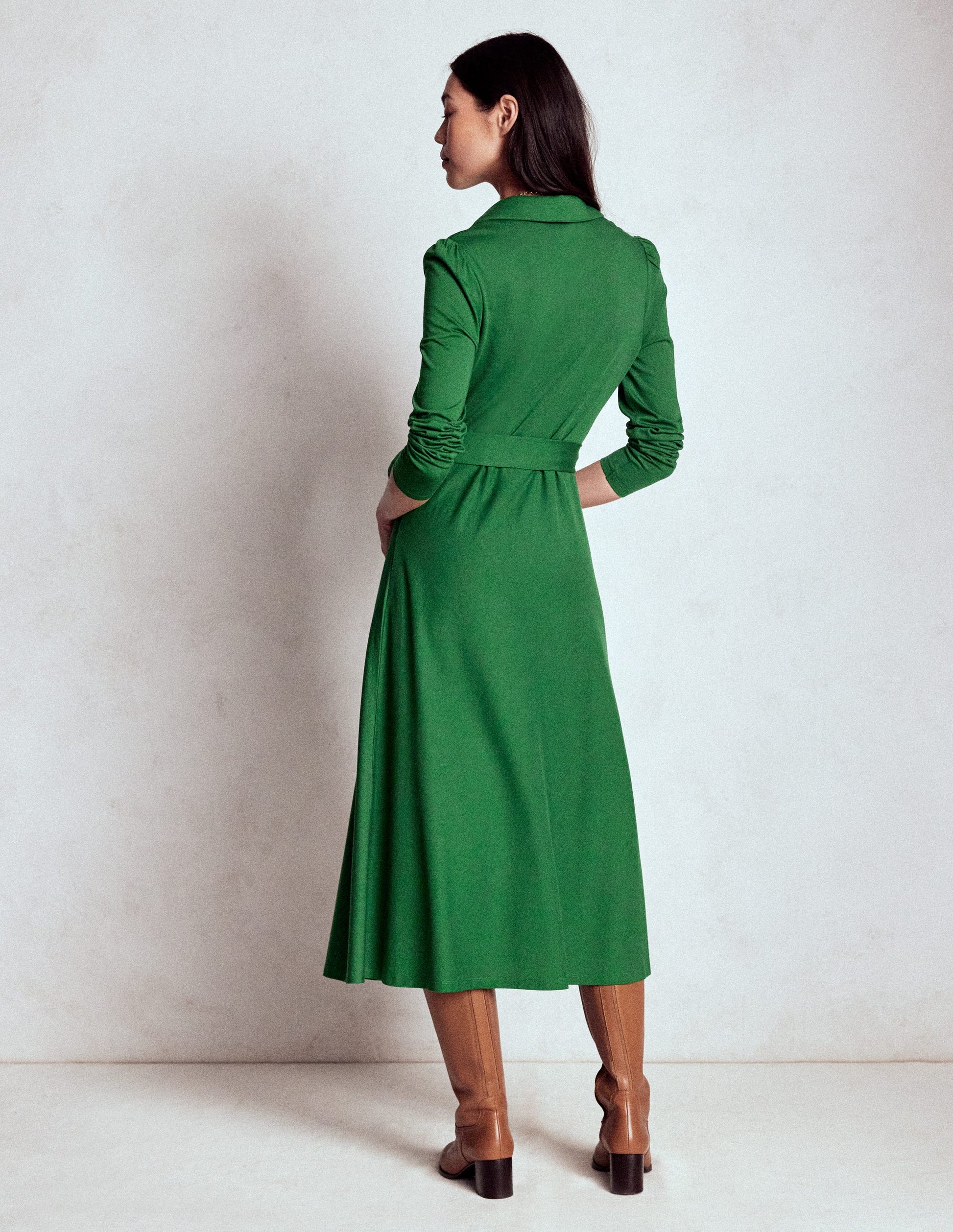 Imogen Collared Jersey Dress-Eden-3