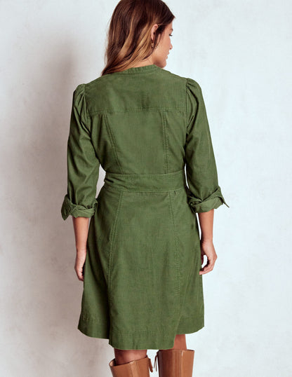 Bre Cord Short Dress-Fern-4