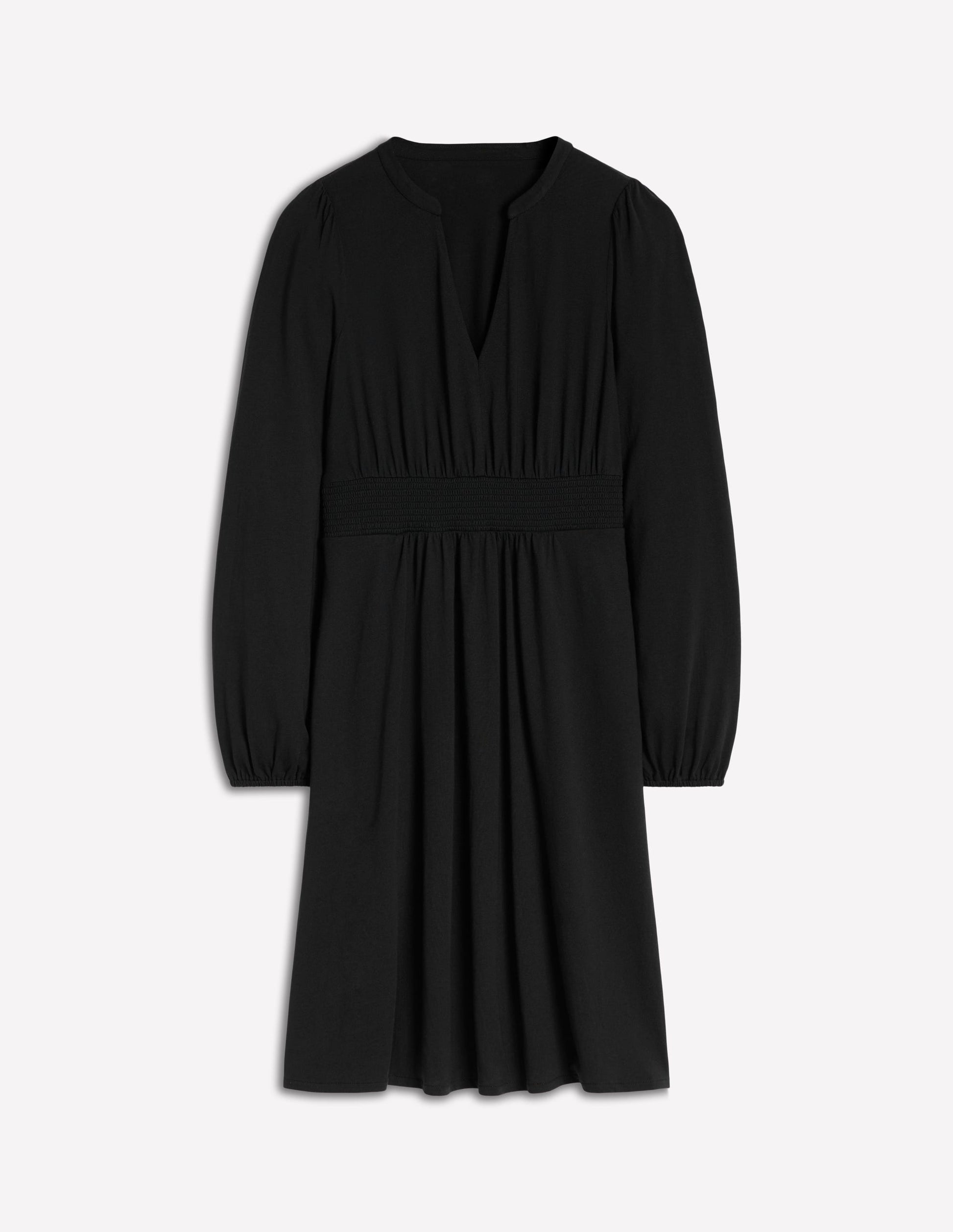 Sarah Short Jersey Dress-Black-5