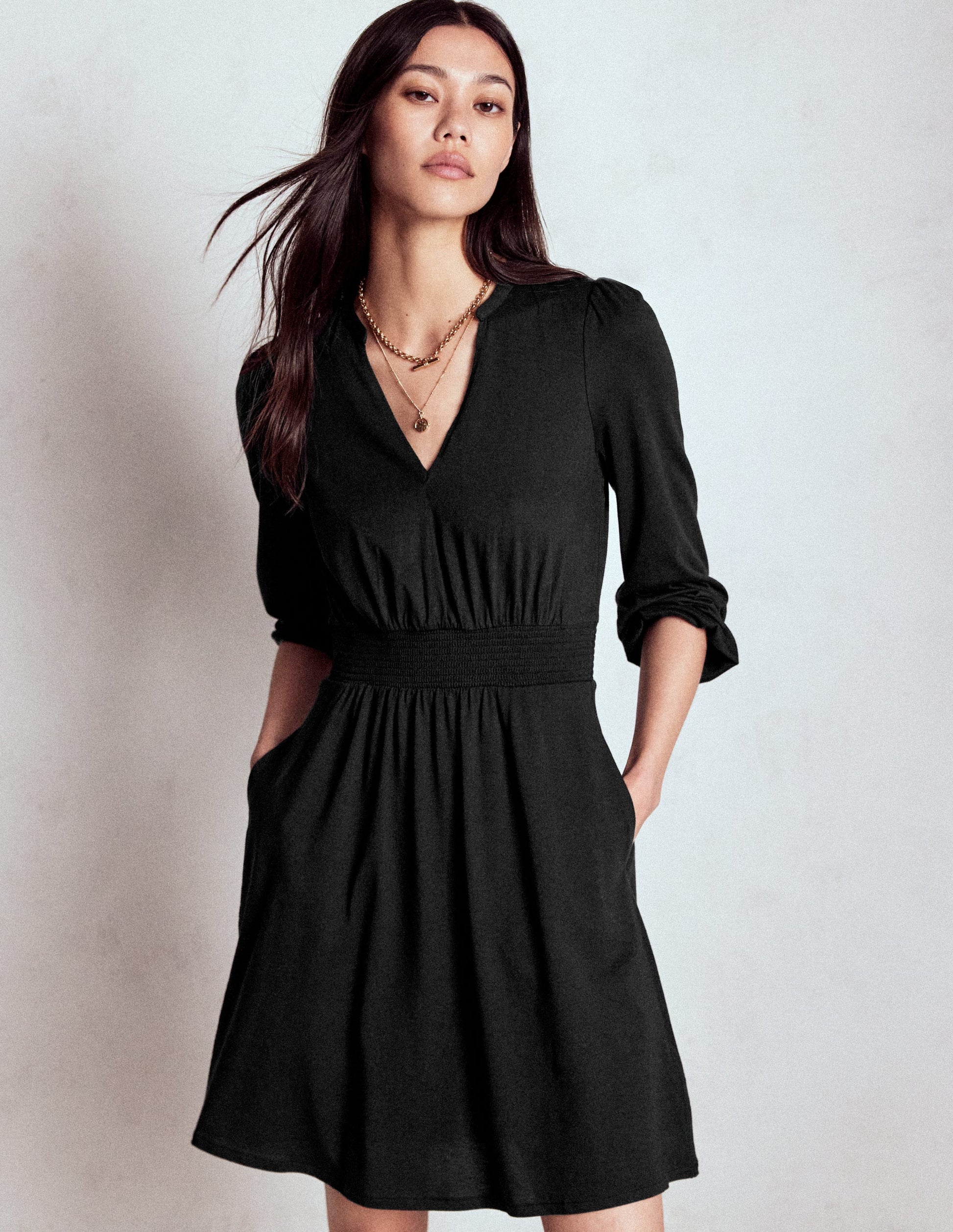 boden sarah short jersey dress Sarah Short Jersey Dress - Rich Emerald, Ornate Vine