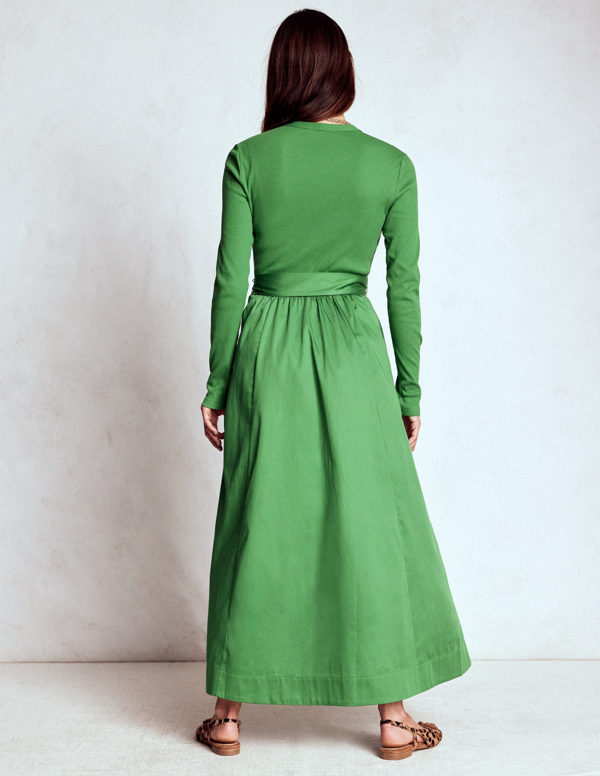 Button Detail Mix Dress-Fairway-3