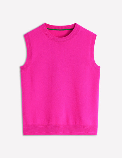 Eva Cashmere Tank-Pop Pansy-7