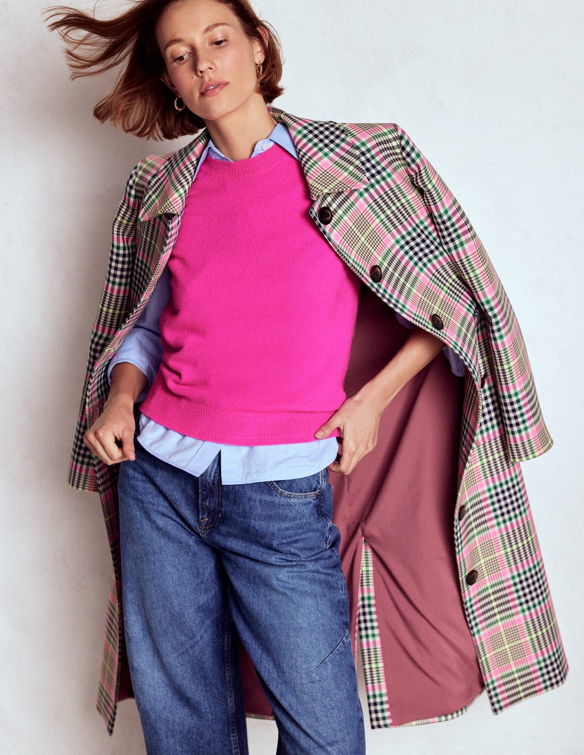 Eva Cashmere Tank-Pop Pansy-1